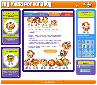 My Pizza Personality Site