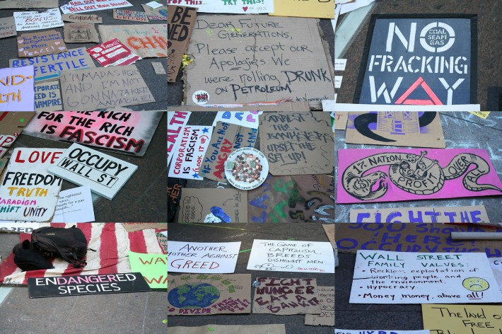 OccupyWallStreetSigns