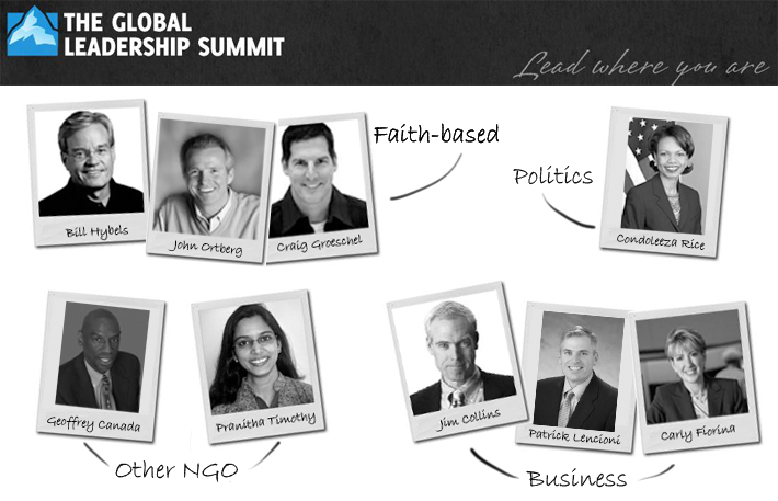 Willow Creek 2012 Global Leadership Summit speakers